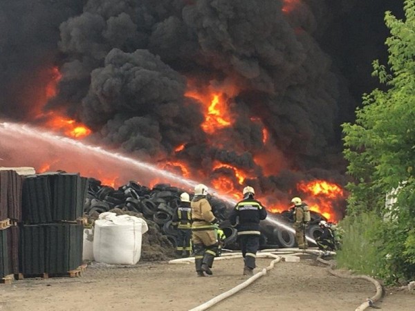 Еще один крупный пожар произошел в Новосибирске