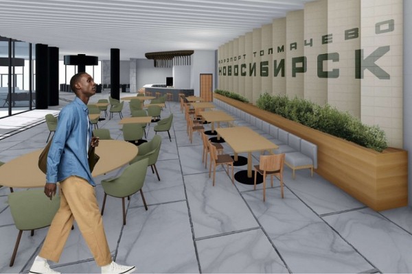 Как будут выглядеть интерьеры нового терминала Толмачёво: проекты НГУАДИ