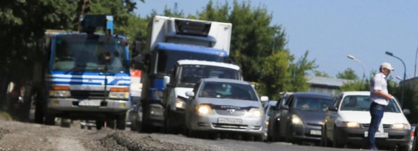 Семикилометровая пробка образовалась на&nbsp;Бердском шоссе