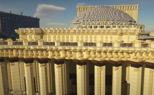 Новосибирск попал в компьютерную игру Minecraft