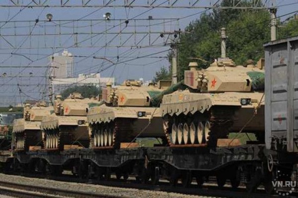 Китайские танки встретили &laquo;хлебом-солью&raquo; в Новосибирске
