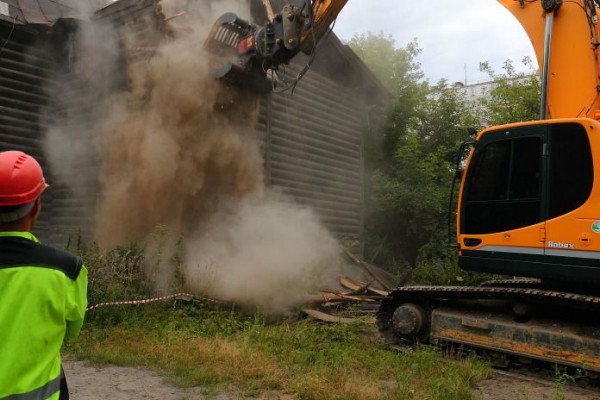 Снос частного сектора на месте будущей развязки Снос частного сектора на месте будущей развязки