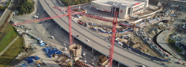 Второй съезд с&nbsp;четвёртого моста в&nbsp;Новосибирске откроют в&nbsp;декабре