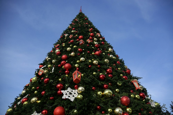 И&nbsp;вот она нарядная: на&nbsp;площади Ленина украсили новогоднюю ёлку