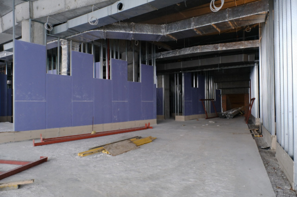 На&nbsp;всех шести этажах ЛДС в&nbsp;Новосибирске смонтировали перегородки