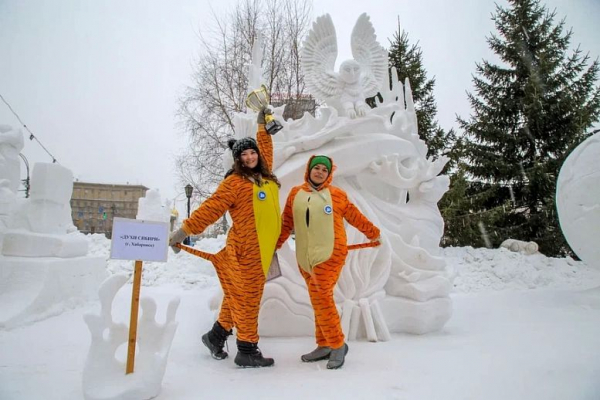 Духи Сибири победили на&nbsp;фестивале снежных скульптур в&nbsp;Новосибирске