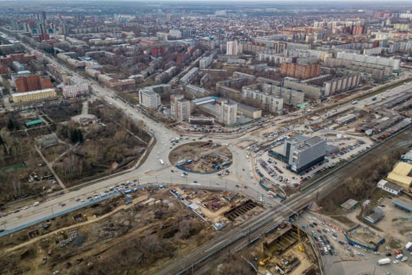 Пролетая над четвёртым мостом: как выглядит главная стройка Новосибирска