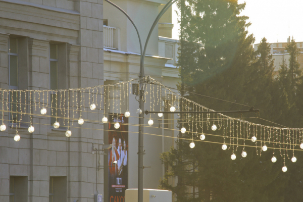 Километровую мерцающую гирлянду повесят к&nbsp;лету в&nbsp;центре Новосибирска