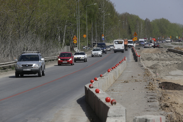 Разбитый фурами участок ГБШ в&nbsp;Новосибирске отремонтируют к&nbsp;октябрю