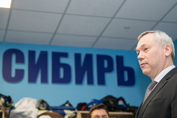 Андрей Травников напутствовал игроков &laquo;Сибири&raquo; перед плей-офф